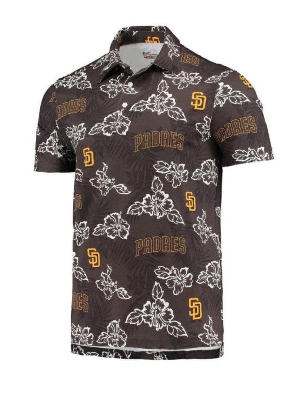 Reyn Spooner San Diego Padres MLB Hawaiian Performance Polo Shirt Tropical‎ Golf